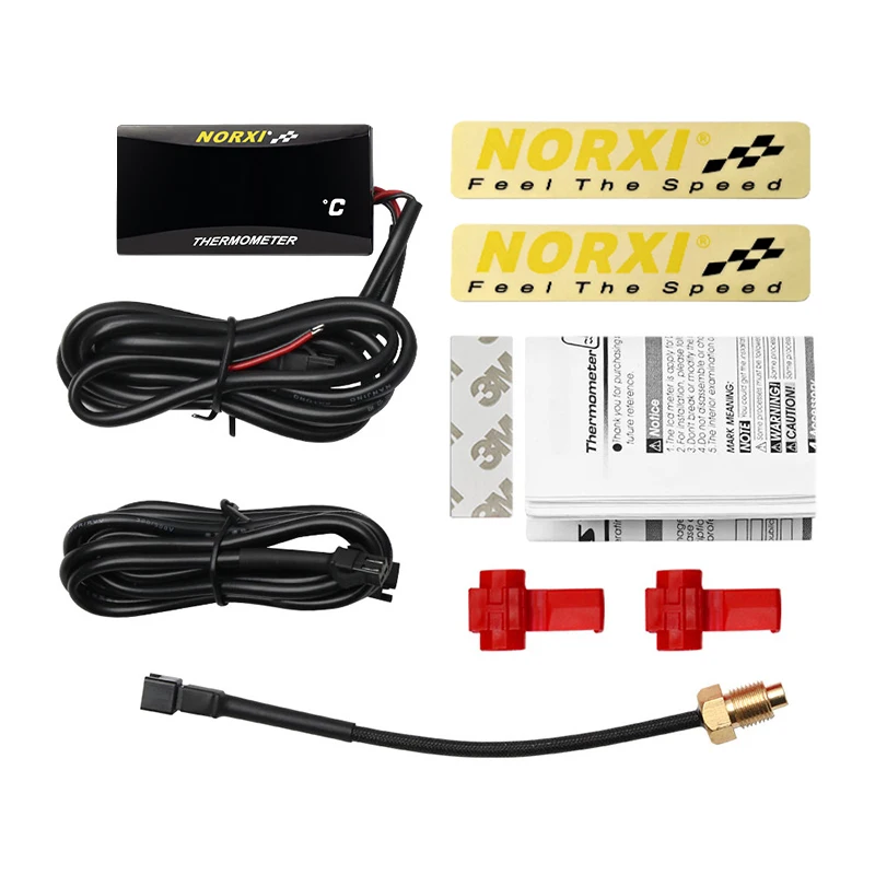 koso motorcycles thermometer norxi mini square digital instrument humidity for nmax125 motorcycle temperature  infiers