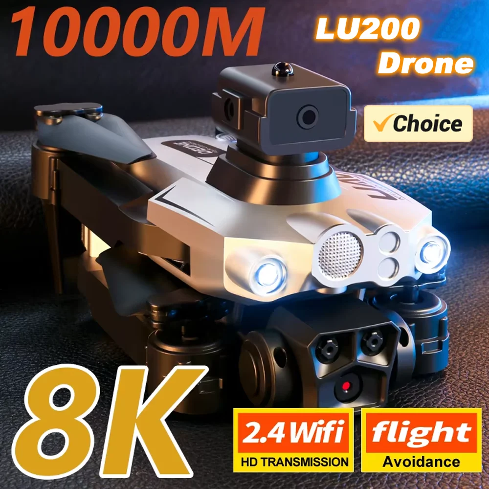 

KBDFA LU200 Pro Drone 8K Aerial HD GPS Professional Aerial Photography 5G Triple-camera Obstacle Avoidance Brushless Quadcopter