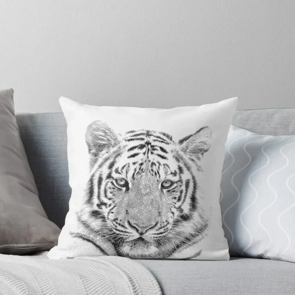 

Black and White Tiger Throw Pillow Cushion Covers For Living Room New year Christmas Pillow pillow