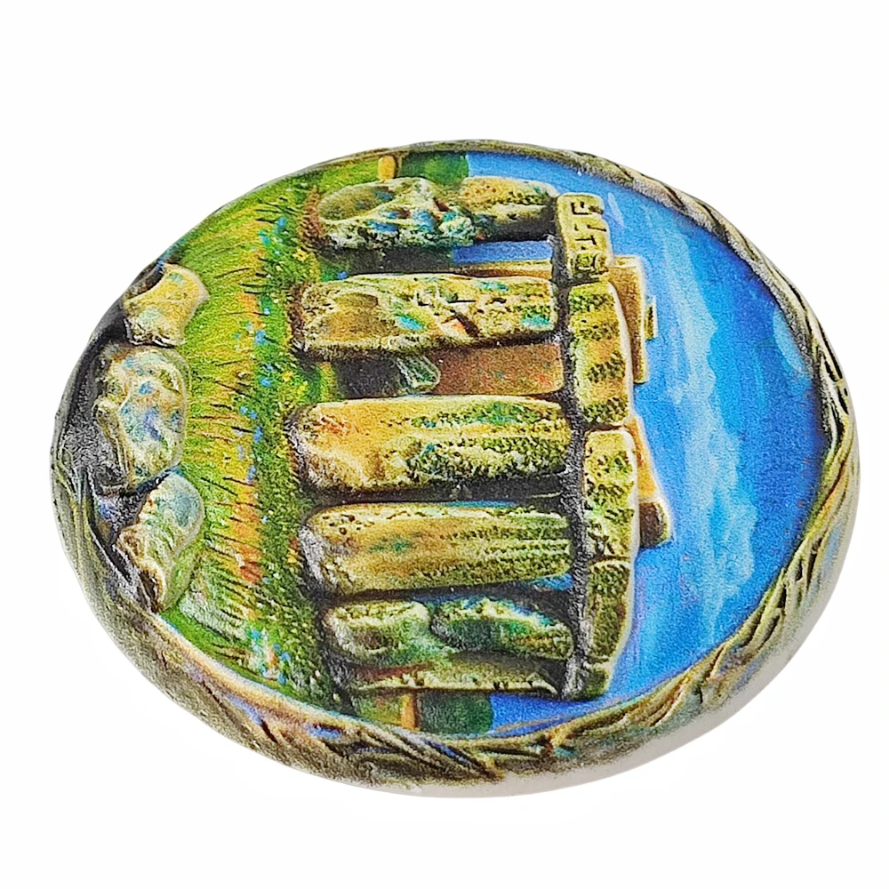 ثلاثية الأبعاد Stonehenge المملكة المتحدة مغناطيس الثلاجة هدية تذكارية الراتنج الثلاجة المغناطيسي ملصق جمع ديكور المنزل #3