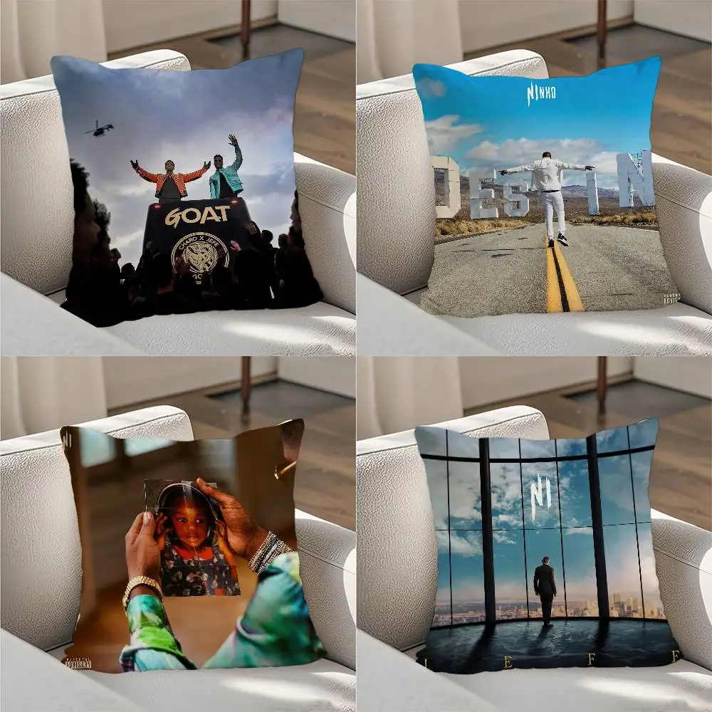 

Hot N-Ninho GOAT Pillow Case Luxury Double-sided For Car Pillows 45x45 Cushions Cover Home and Decoration Sofa Pillow case