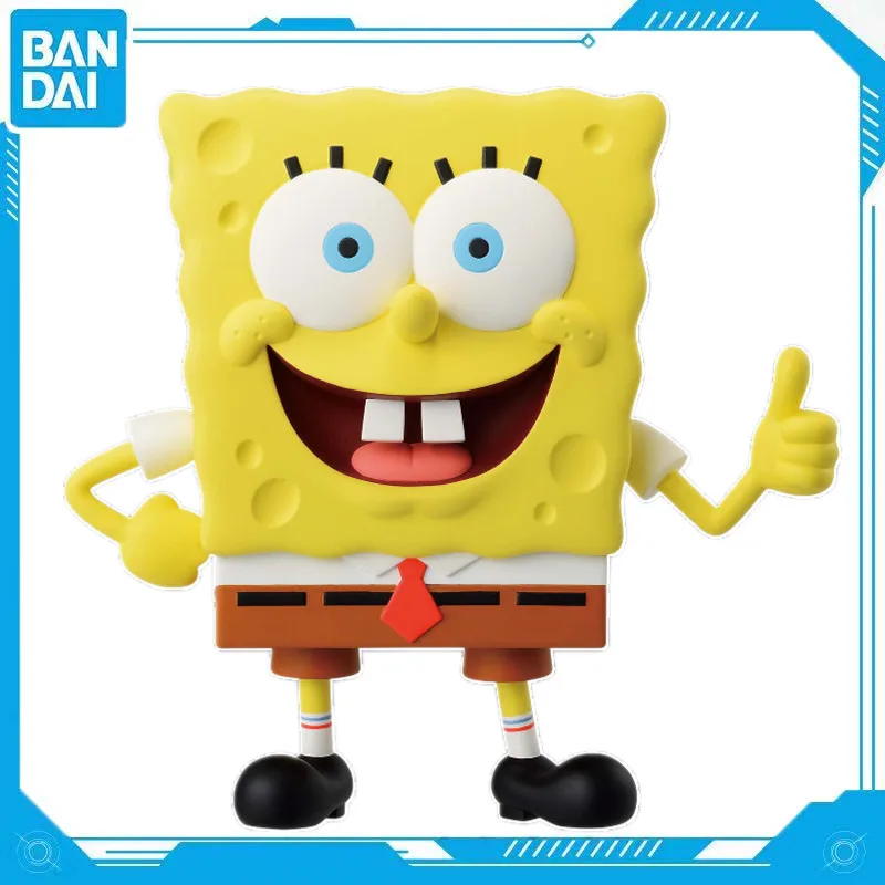 Bandai Genuine TV Anime SpongeBob SquarePants Patrick Star SOFVIMATES Crab Bun PVC 18cm Figures Ornaments Model Toy Gift Series