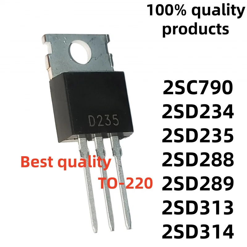10/pcs 100% nuevos 2SC790 2SD234 2SD313 2SD314 2SD235 2SD288 2SD289 TO-220 D289 C790 D234 D313 D235 D288 La mejor calidad