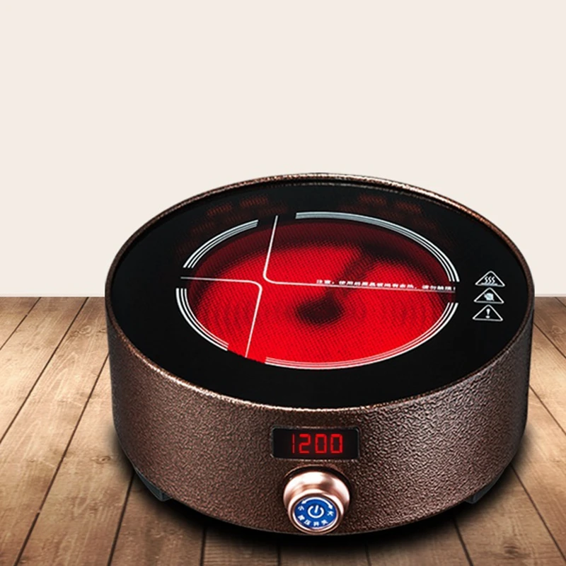 DMWD Mini Fornello Elettrico Nonradiative Stufa Piastra Per Spezzatino Tea Pot Riscaldatore di Acqua Calda Caldaia Latte di Riscaldamento Sedile 3H impostazione