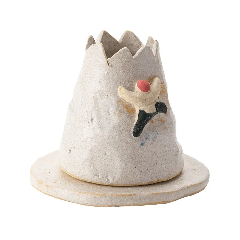 

Incense burner Japanese household incense insert ceramic small ornament gift box