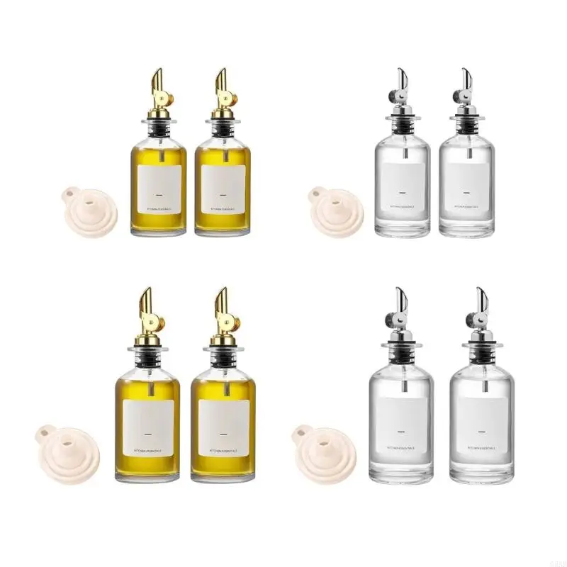 

G5AB Glass Oil Dispenser Bottle Seasoning Bottle Vinegar Bottle for Restaurant Coffee Syrup Dispenser Kitchen Tool