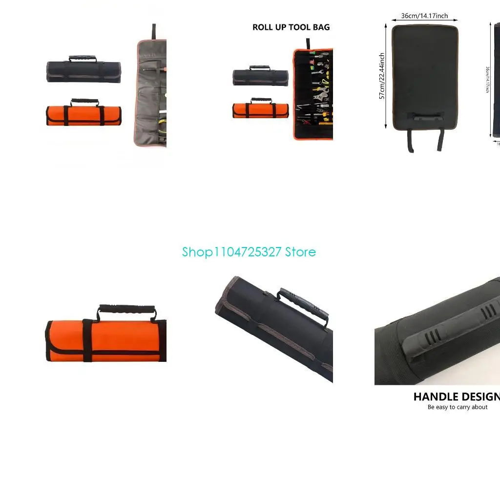 

Портативный рулон с инструментами с 18 слотами для хранения и легкой транспортной ручкой, репелленты для воды, подходящие для