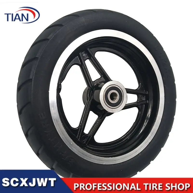 Wear Resistant 8.5 Inch 8 1/2x2 Solid Tire with Wheel Hub for Xiaomi Mijia M365 Electric Scooter Replacement
