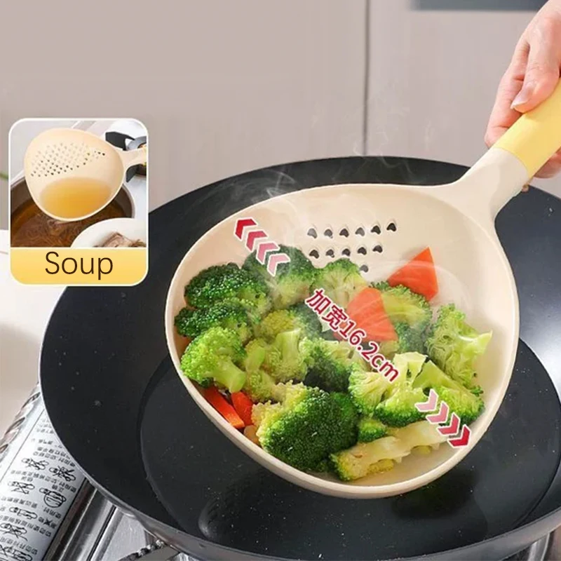 Multifunctional Dual-use Scoop Large Kitchen Household Dumpling Noodle Colander High Temperature Resistant Soup Drain Colander