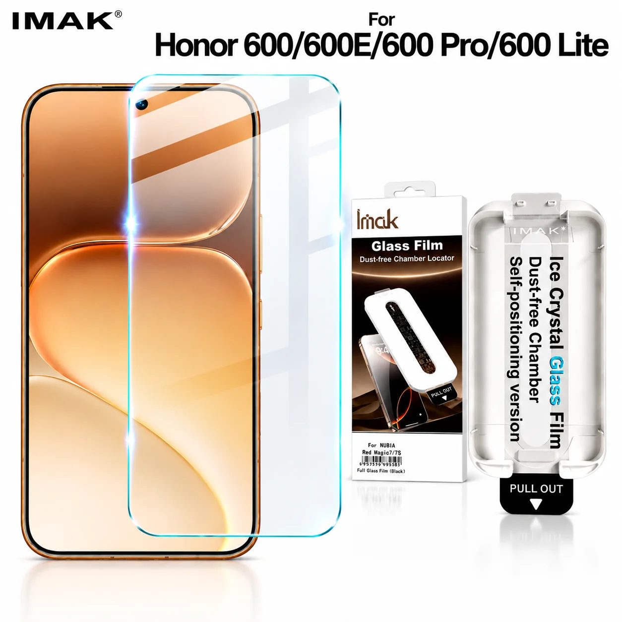 Tempered Glass For Honor 600 Pro Lite 600E Support Fingerprint Protector Film HD Clear FM0031