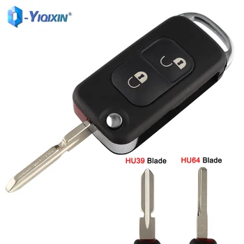 YIQIXIN 2 Knop HU64 HU39 Blade Flip Key Cover Case Voor Mercedes C CL S SL SLK ML Benz W168 W124 W202 W203 B200 A160 E113 EEN C E