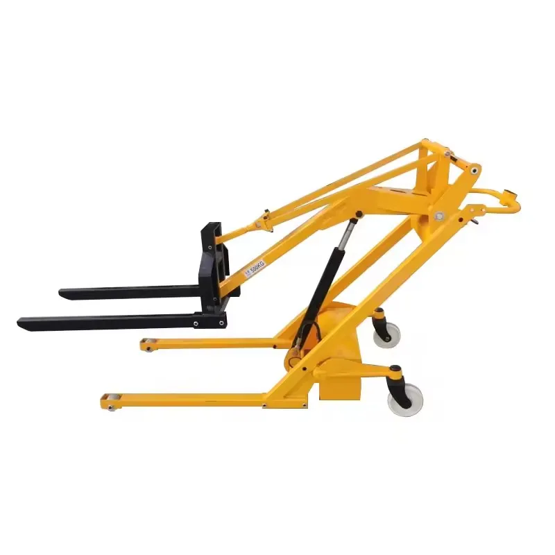 500kg Crank Arm Truck Curved Arm Pallet Truck Manual Forklift