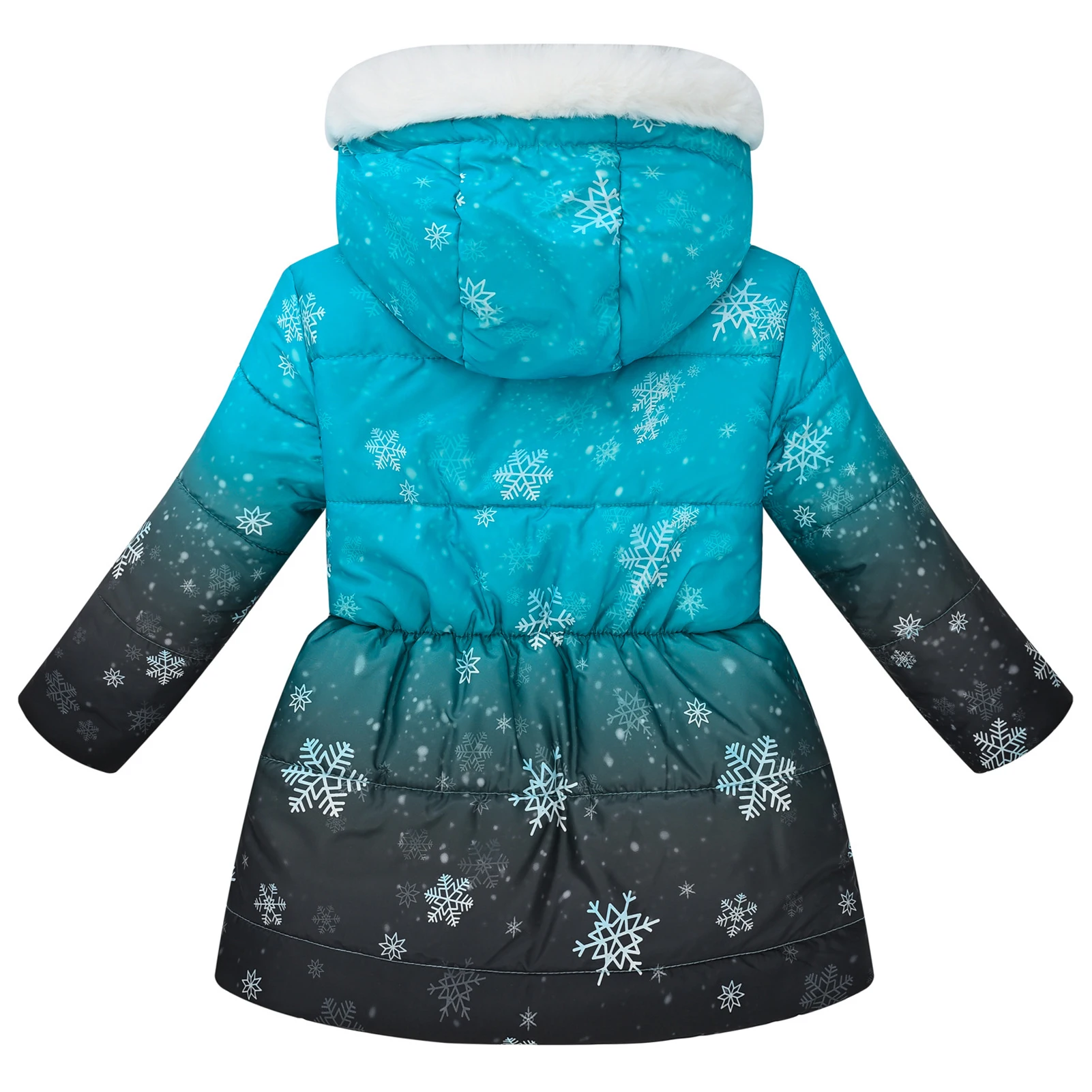 Toddler Kids Warm Parka,Print Teens Puffer Coat,Girls Quilted Coat,Hooded Thick Winter Coat,Cotton Padded Children's Down Jacket