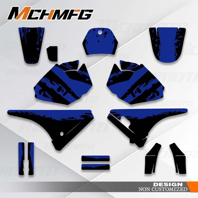  MCHMFG Motorcycle Custom Graphics Decal Sticker For YAMAHA PW80 Number Name Custom