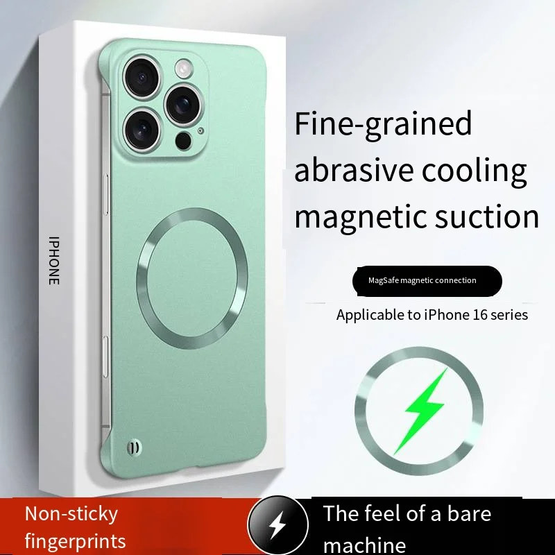 

Hard Matte Case For iPhone 16 16e 15 14 13 12 11 Pro Max Plus Phone Magsafe Magnetic ireless Charge Cover funda Capa 2025 NEW