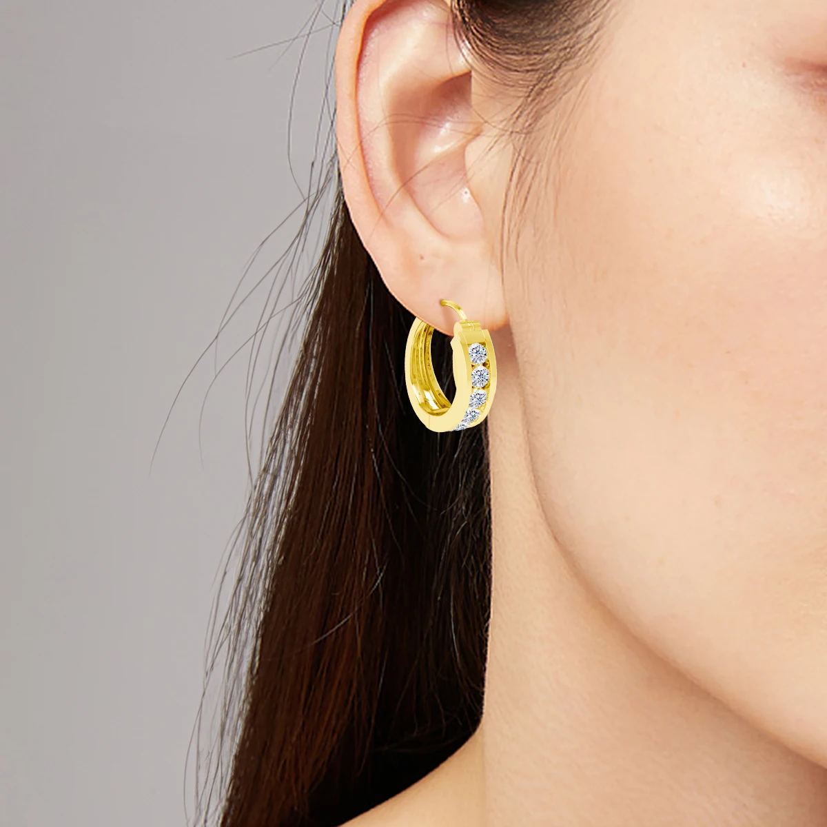 

Серьги-кольца из муассанита с наполнителем из 14-каратного золота, цвет D, отличная огранка, бриллиантовые серьги для женщин, роскошные ювелирные изделия, подарок