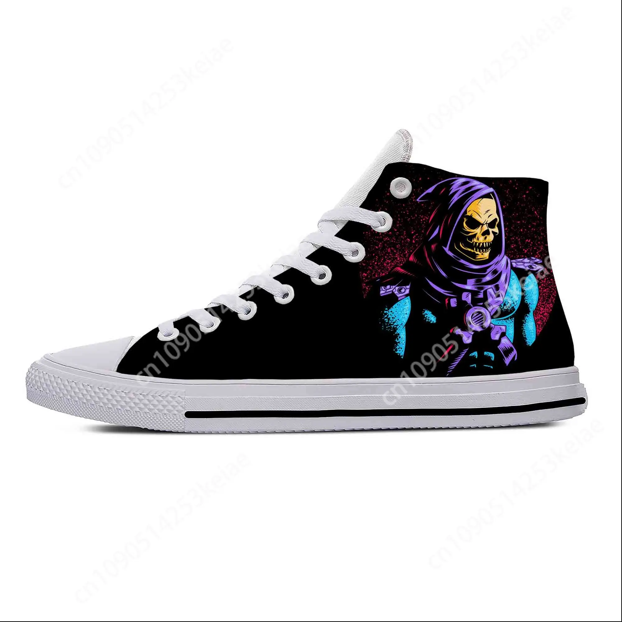 

Masters Of The Universe Cartoon Skeletor He-Man Casual Cloth Shoes High Top Lightweight Breathable 3D Print Men Women Sneakers