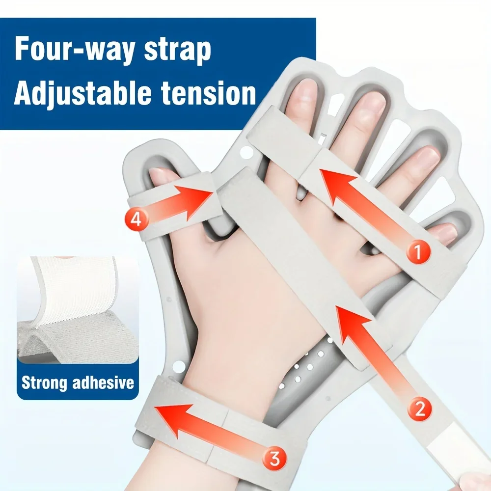 Adjustable Hand Fingerboard 1pc Hand Splint with Strap, Hand Protection Finger Corrector Support for Men & Women