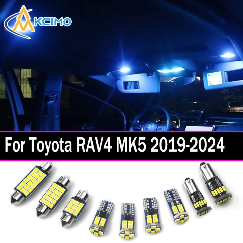 

Canbus Indoor Ceiling Bulbs For Toyota RAV4 MK5 5 V 2019 2020 2021 2022 2023 2024 Car LED Interior Map Trunk Light Kit