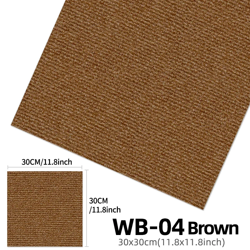 NONE 20 Pieces Carpet Floor Tile Sticker Multicolor 5