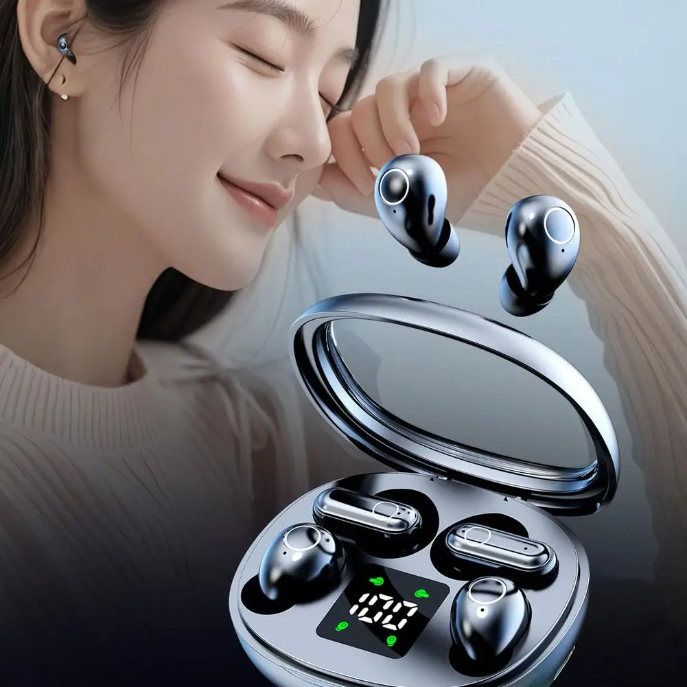 

Миниатюрные Bluetooth-наушники, беспроводные мини-наушники для сна и занятий спортом, водонепроницаемые и пыленепроницаемые мини-наушники для работы и отдыха.