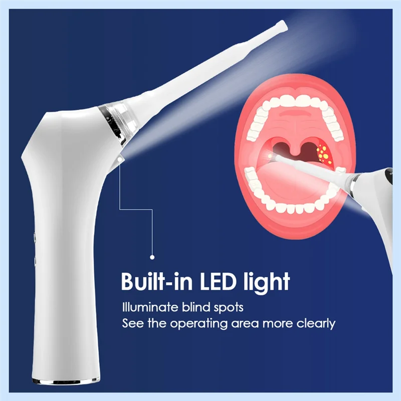 مستخرج حجر اللوزيل الإلكتروني للتجميل للعناية بالفم، مجموعة تنظيف حجر الفراغ والشفط الفوري لتحسين صحة الفم