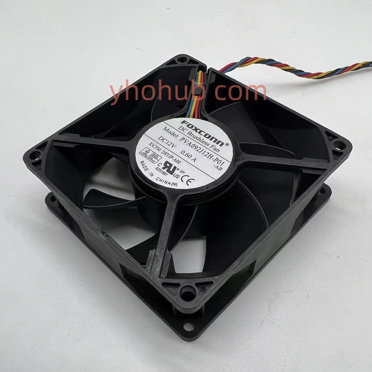 

Foxconn PVA092J12H-P01 AB Server Cooling Fan DC 12V 0.60A 90x90x32mm 4-Wire