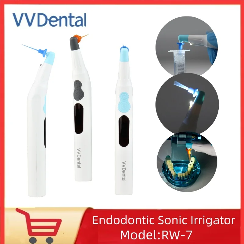 

Стоматологический ирригатор VVDental RW-7 Sonic с LED-подсветкой и 30 насадками для очистки/обработки корневых каналов, ирригации и активации