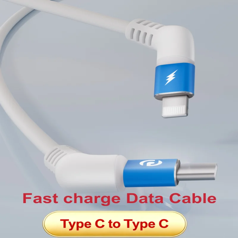 Propatch Type C to Apple interface convers 360°Rotatable 60W Fast Charging USB C Cord Data Sync Cable for Phone Laptop