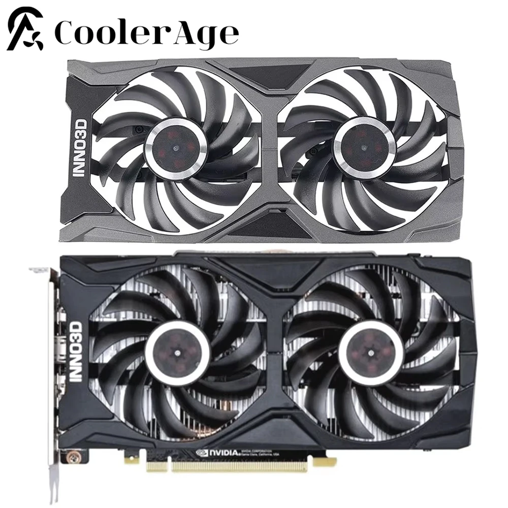 For INNO3D GeForce GTX1660 RTX2060 SUPER Twin X2 OC Video Card Fan with Case 85MM GTX1660 RTX2060 Graphics Card Cooling Fan