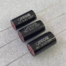 10PCS/German MKT 6.8UF 8.2UF 10UF 100V Copper Foot Fever Frequency Divider Non Polarized Capacitor