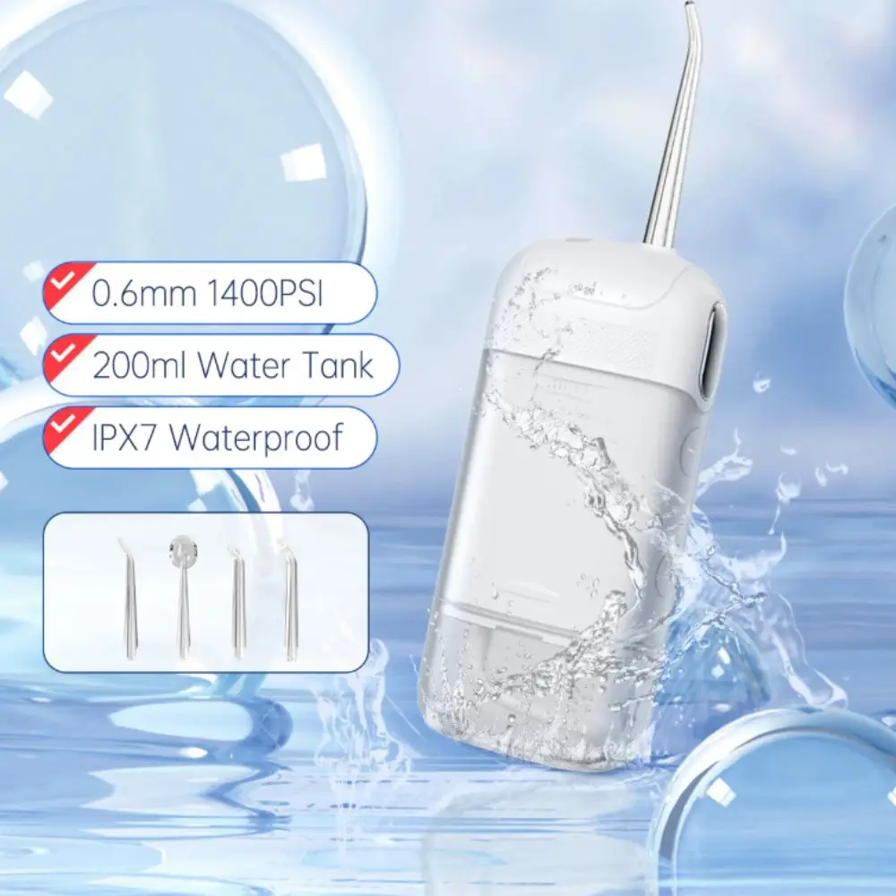 USB قابلة للشحن عن طريق الفم الري نبض التكنولوجيا هيكل قابل للطي جهاز تنظيف الأسنان بالماء الذكية الكهربائية المحمولة تصميم منظف الأسنان