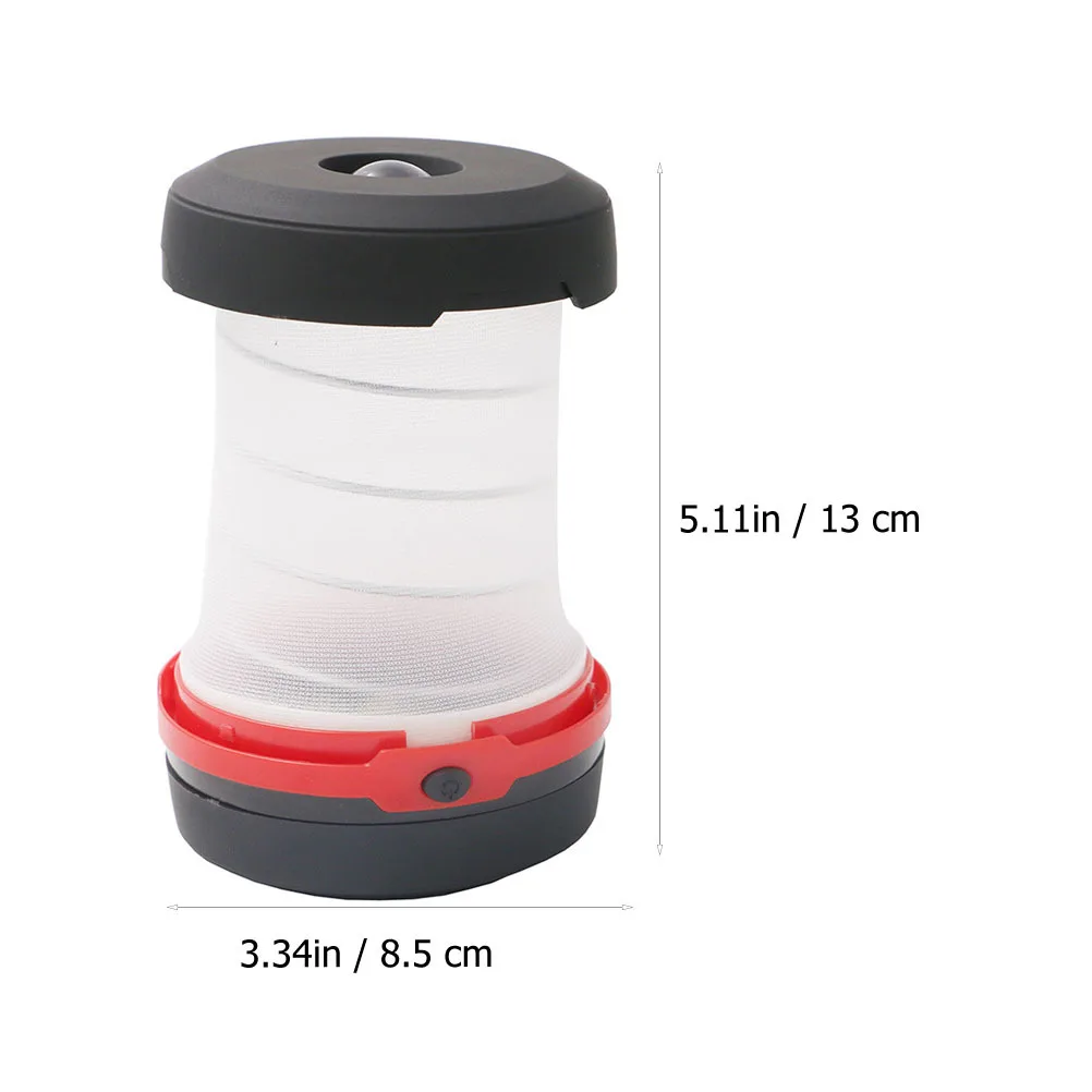 1Pcs LED Camping Tent Lamp Portable Handheld Outdoor Light Folding Lantern High Brightness Multi-Functional