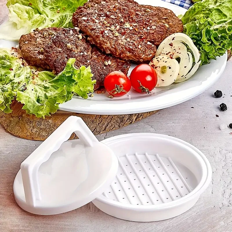 Hamburgo-máquina para hacer hamburguesas de carne multifuncional, prensa Manual de carne para hamburguesas, molde de cocina de plástico PP para hacer hamburguesas de carne