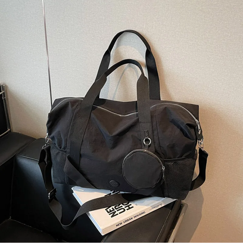

Women's Travel Handbag Large Short Trip Tote Bag with Small Wallet Outdoor Luggage Pack Lightweight Swimming Yoga Fitness Bags