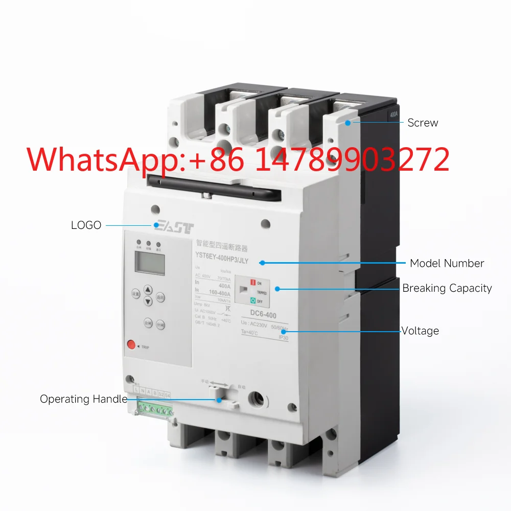 YSTM6EY-250MP3 MCCB Four Remote Control PV Solar Intelligent Cabinet Switch