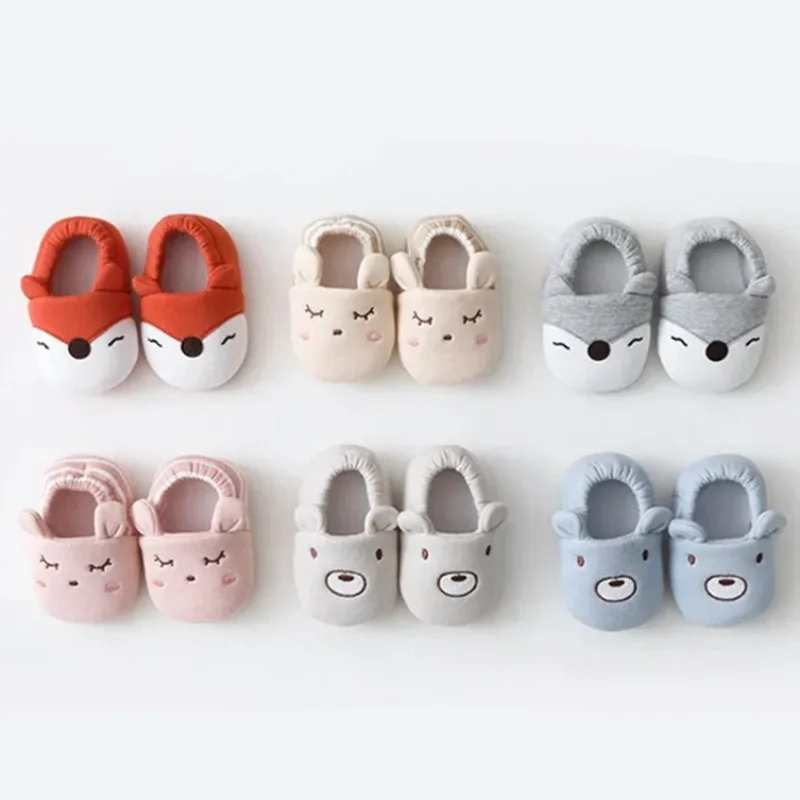 

Обувь для новорожденных, обувь для мальчиков и девочек с мягкой нескользящей подошвой для детской кроватки, обувь для младенцев, милая детская обувь с животными, для первых шагов 0-18 месяцев