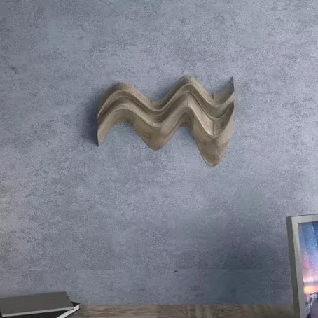 Numerical control router and 3D printing parameters for modern geometric wall panel design Wall decoration 07