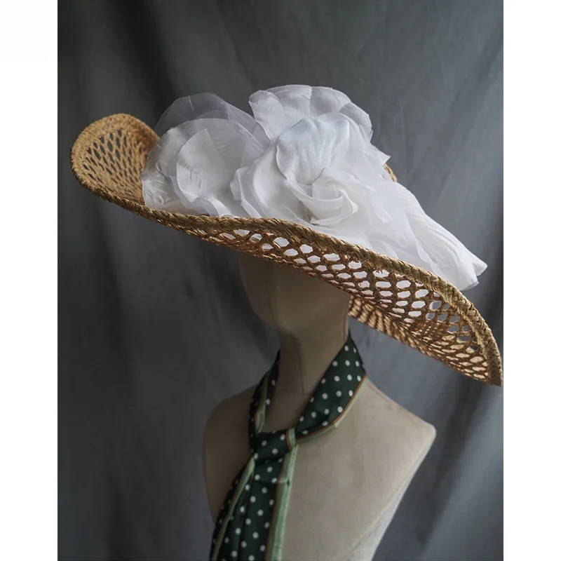 chapeau-de-paille-elegant-de-style-vintage-fait-main-en-soie-ajouree-a-large-bord-motif-floral-pour-les-vacances-a-la-plage-accessoire-feminin