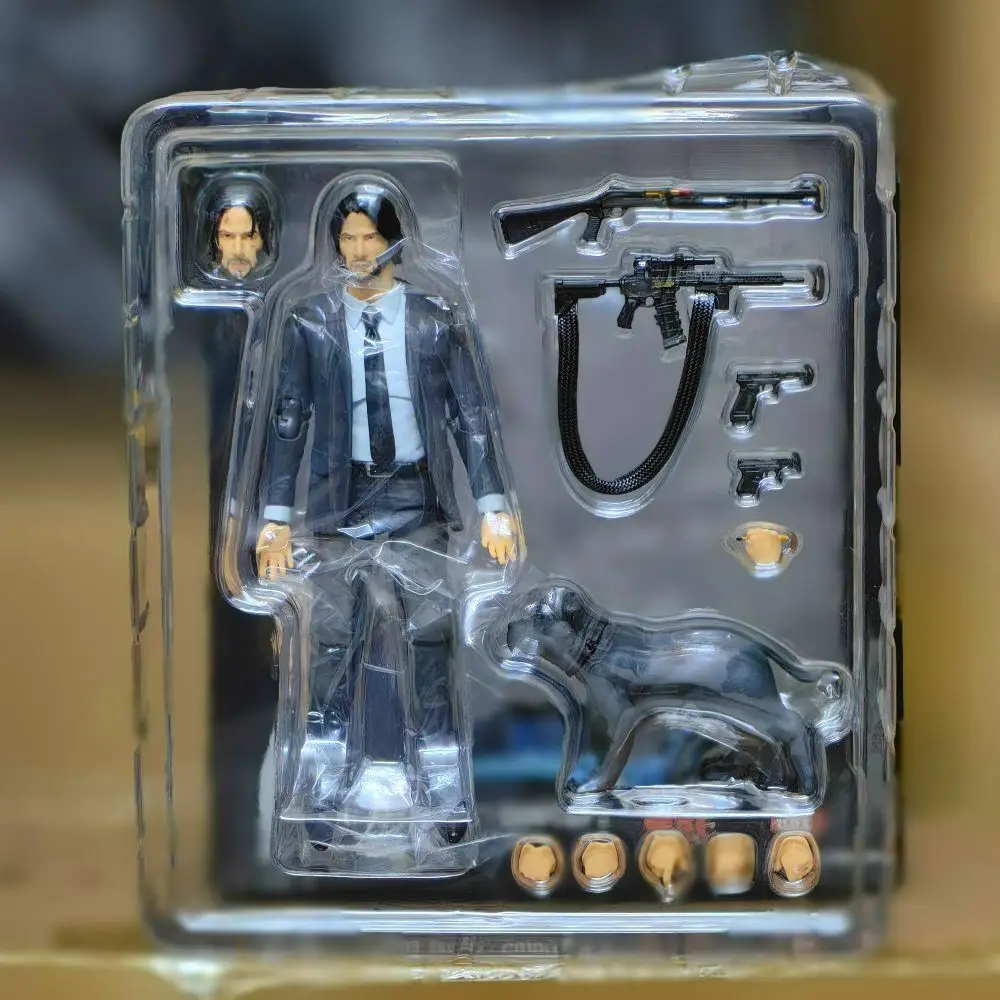 John Wick figura de acción perro Keanu Reeves Baba Yaga figura de película personajes modelo muñeca el juguete coleccionable continental regalo