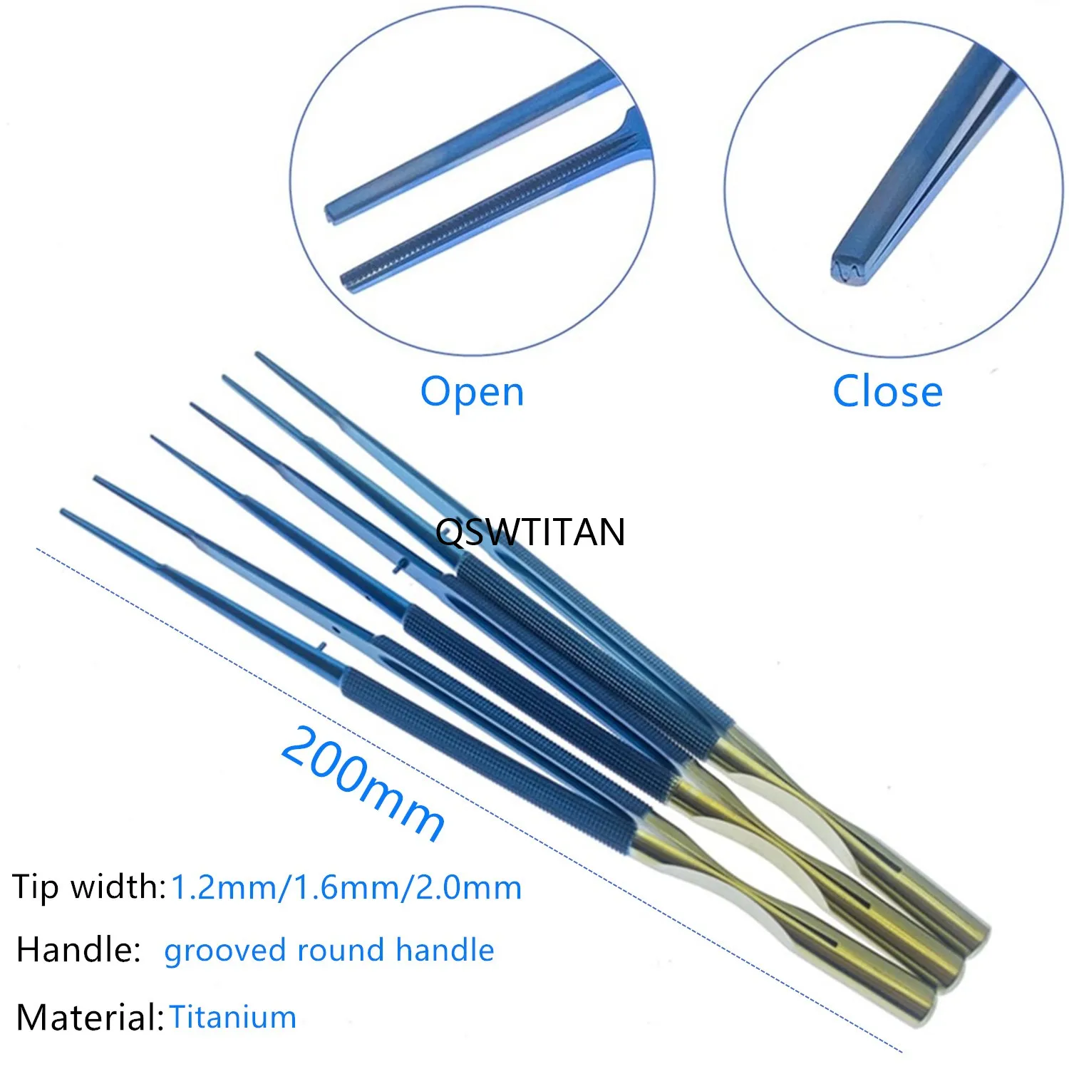 組織鉗子 血管鉗子 チタン製 無損傷心臓解剖鉗子 血管鉗子 微細手術器具