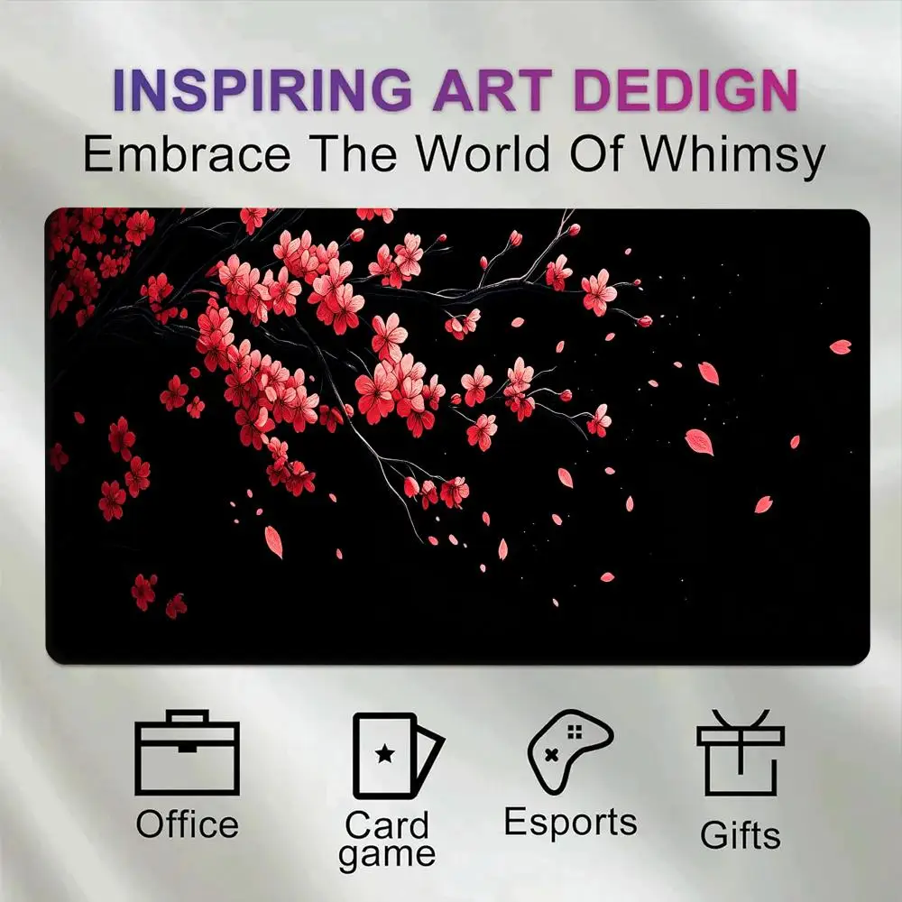 Japanese Sakura Mouse Pad Rubber anti-slip Gaming Desk Mat XXL Office DeskMat Keyboard Laptop Long Mousepad PC Accessories