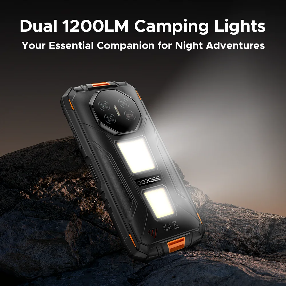 Global Version DOOGEE Fire 3 Max Rugged Phone 32GB+256GB 5.5" HD+ Display Camping lights 8350mAh UNISOC T7250 48MP NFC Android15
