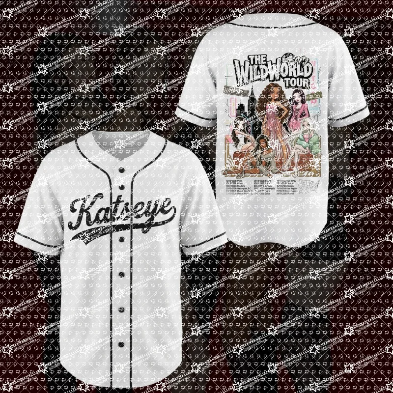 Short Sleeved Baseball Jacket with Cartoon Character Printed Button Down Shirt for Streetwear, Fashionable and Trendy Top