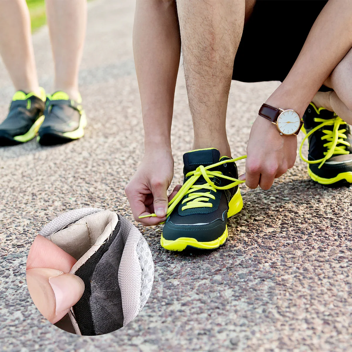 

Heel-mounted Shoes Cushion Pads Insoles Non Inserts Self-adhesive High Grip Do Not Follow Stickers