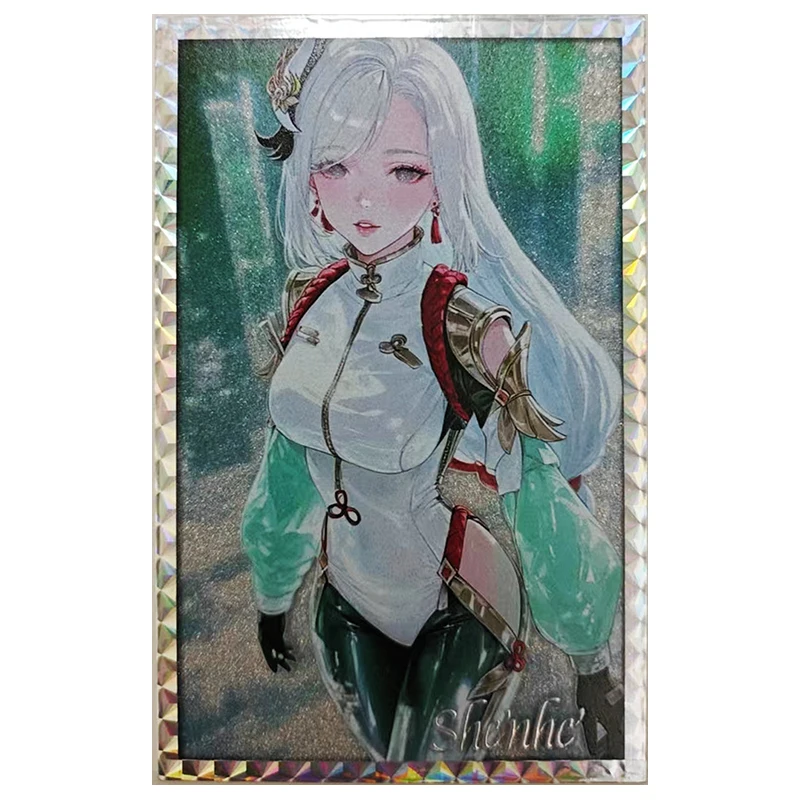 อะนิเมะเทพธิดา Story หายาก A6 การ์ดสะสม Nahida Kamisato Ayaka Hu Tao Yelan Ningguang Yoimiya ของเล่นสําหรับชายวันเกิด