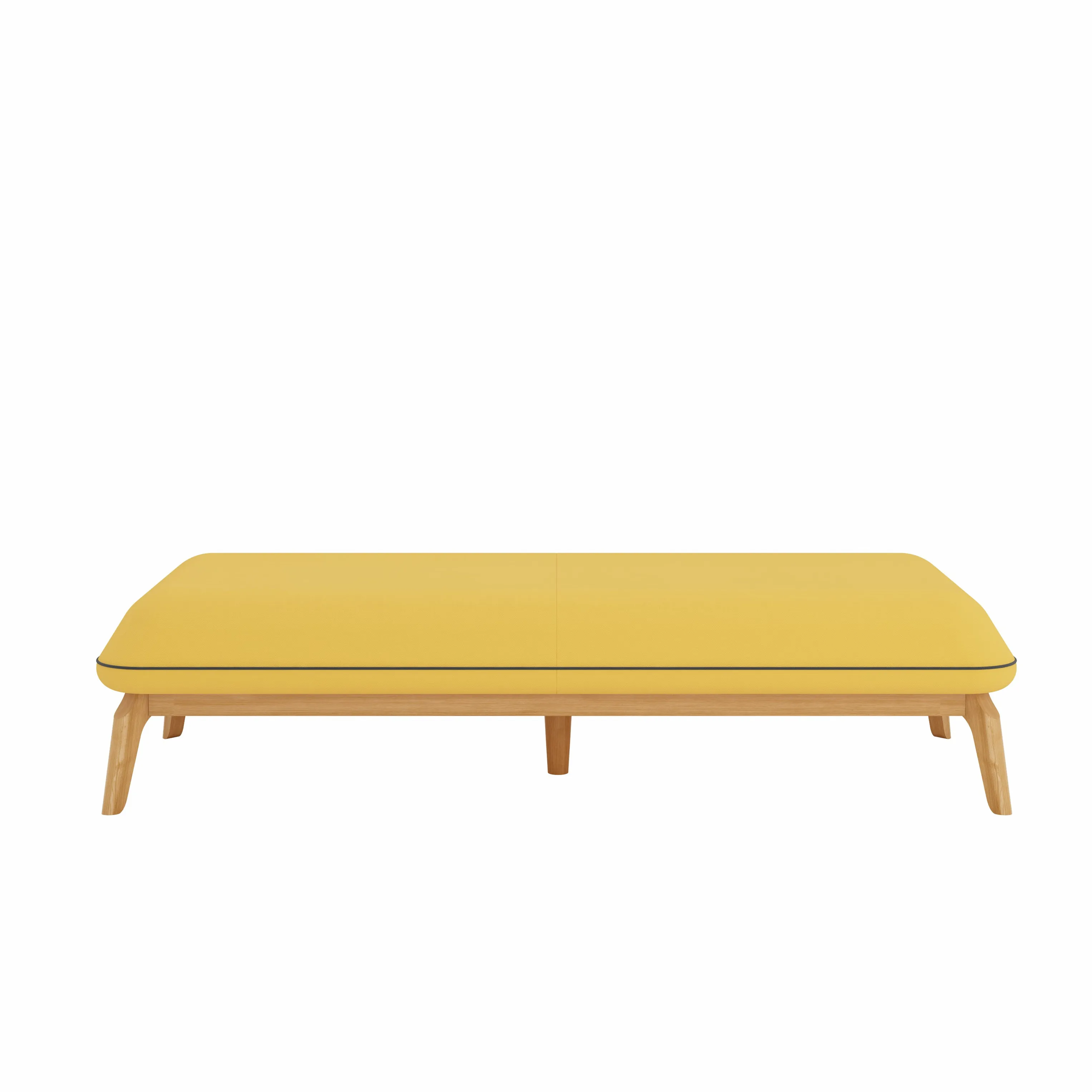 Custom 1/2/3 Seater Solid Wood Frame Armless Backrest Comfortable Sofa Indoor Wooden Library Furniture Sofa School Furniture