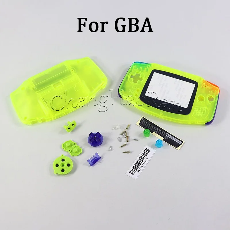 1 ensemble de coque complète avec boutons pour Kit de remplacement de Console Gameboy Advance GBA