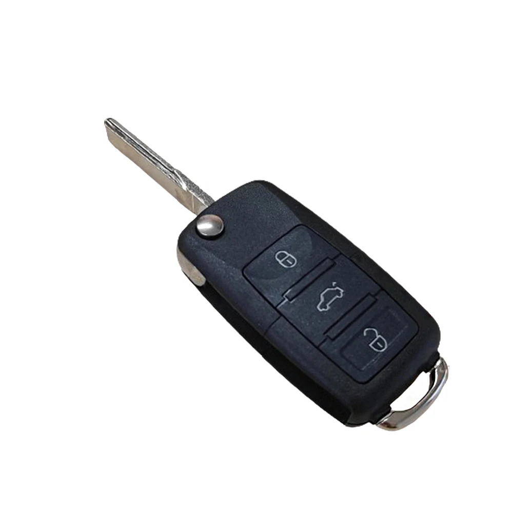 3+ 1 Panic 4 Tasten Flip Remote Key Shell Passend für VOLKSWAGEN VW Touareg Switchblade Flip Case Fob