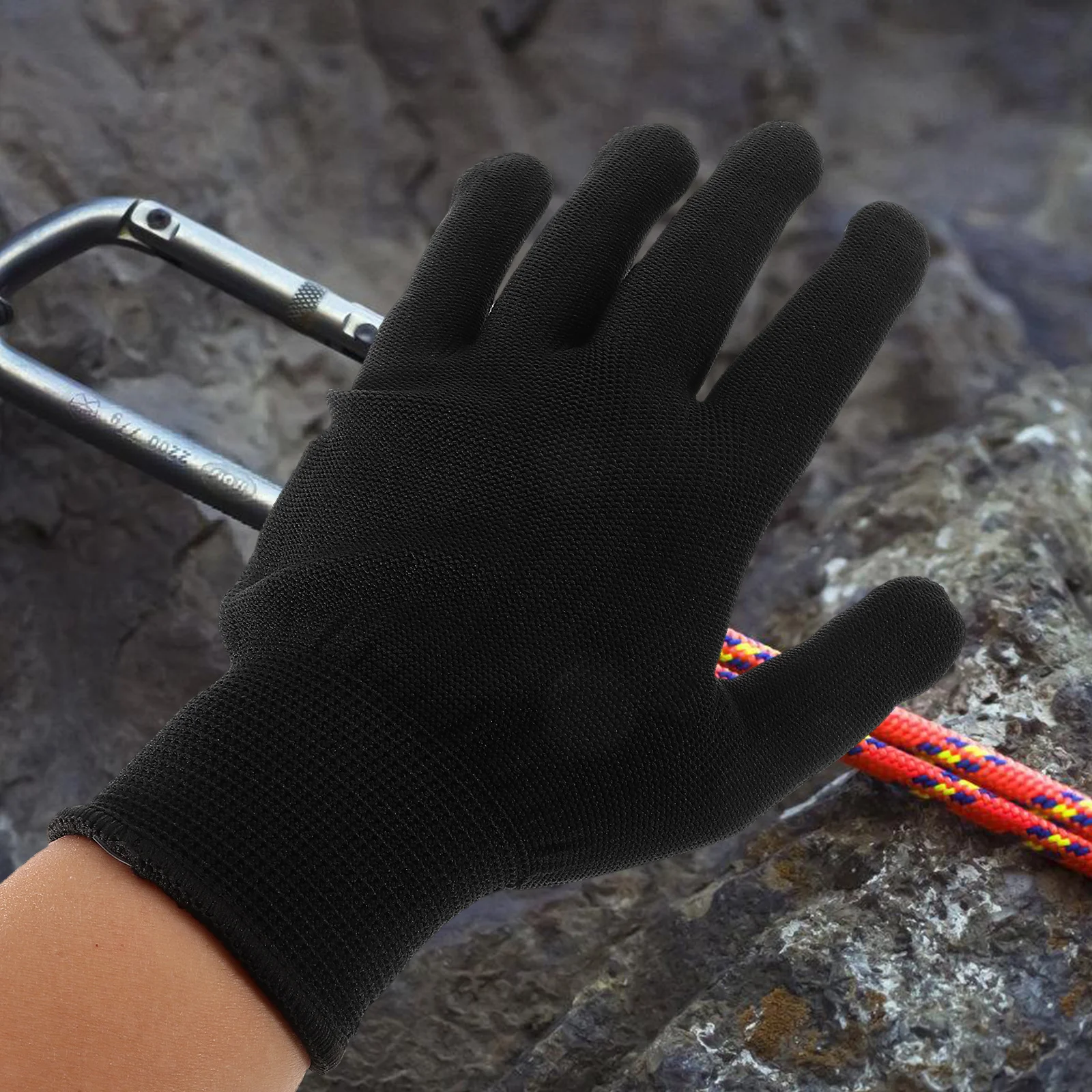 

3Pairs Breathable Non-Slip Outdoor Gloves Nylon Summer Cycling Hiking Fitness Work Sports Elastic Thin Protective Bike Gloves